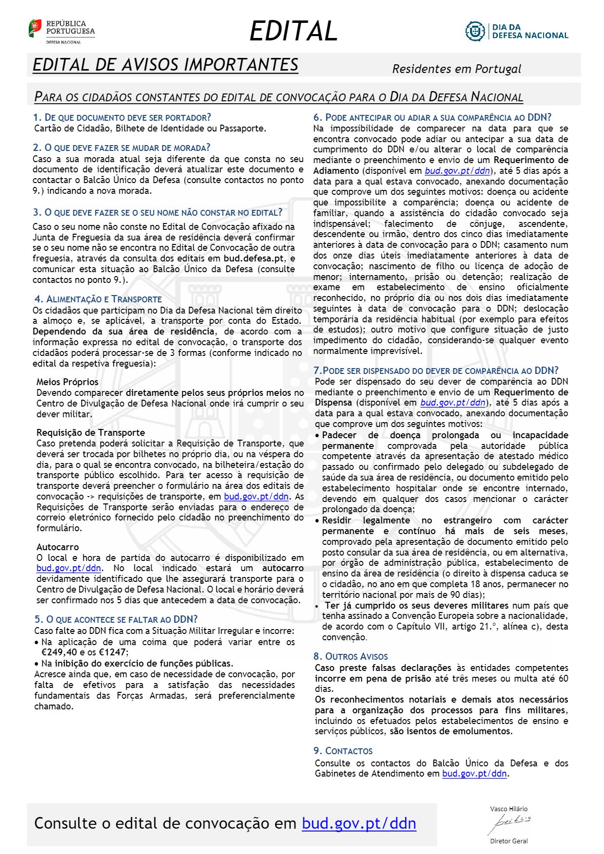 Imagem Edital de convocação para o Dia da Defesa Nacional 2023