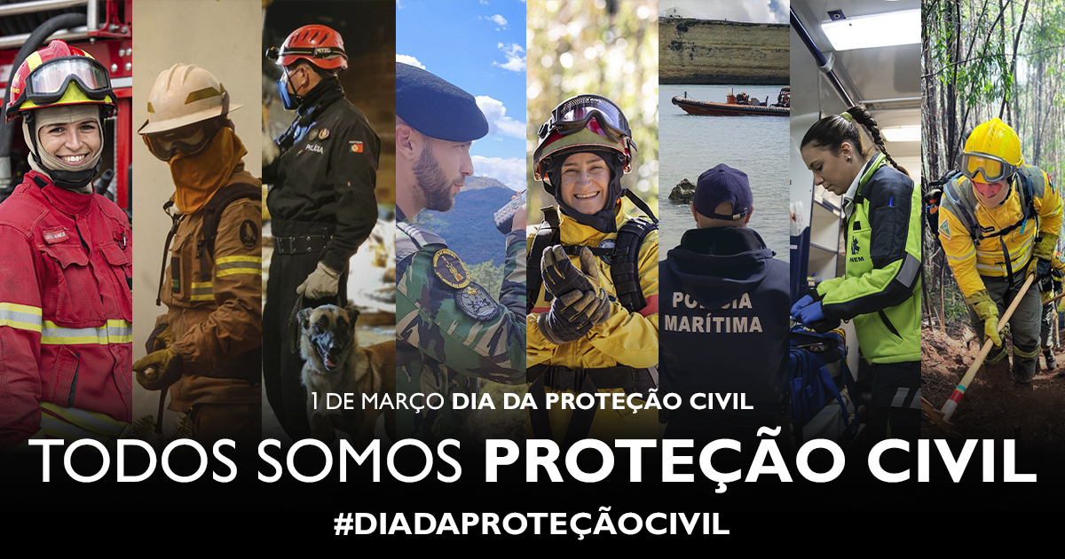 Imagem 1 de março é o Dia da Proteção Civil - TODOS SOMOS PROTEÇÃO CIVIL!